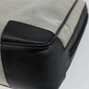 GUCCI Hand Bag Canvas Gray Gold 001 5155 Auth BA7115-16