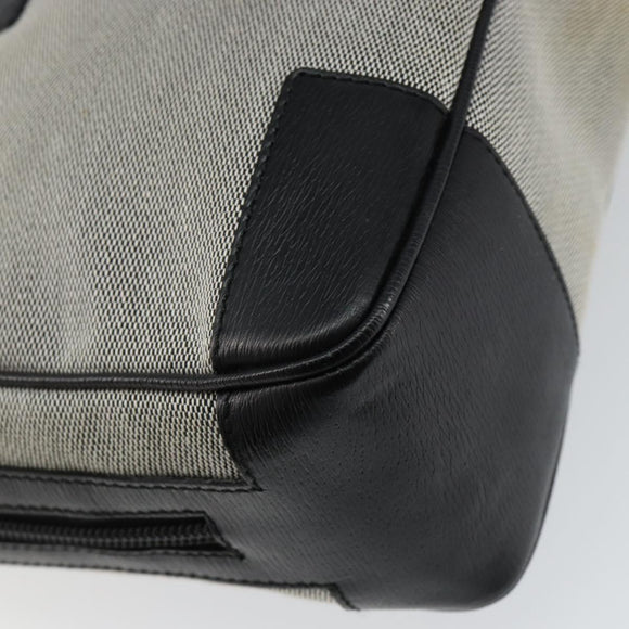 GUCCI Hand Bag Canvas Gray Gold 001 5155 Auth BA7115