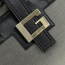 GUCCI Hand Bag Canvas Gray Gold 001 5155 Auth BA7115-18