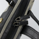 GUCCI Hand Bag Canvas Gray Gold 001 5155 Auth BA7115-19