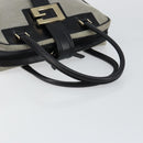 GUCCI Hand Bag Canvas Gray Gold 001 5155 Auth BA7115-7