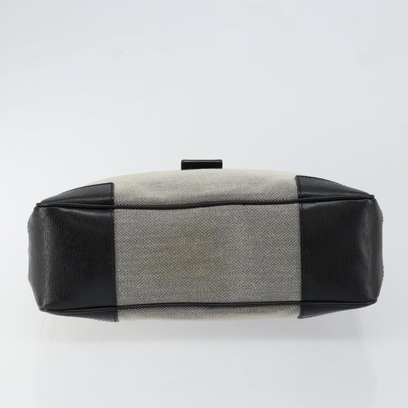 GUCCI Hand Bag Canvas Gray Gold 001 5155 Auth BA7115
