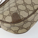 GUCCI GG Supreme Web Sherry Line Bag PVC Beige Gold 89 02 066 Auth BA7117-14