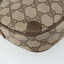 GUCCI GG Supreme Web Sherry Line Bag PVC Beige Gold 89 02 066 Auth BA7117-16