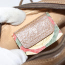 GUCCI GG Supreme Web Sherry Line Bag PVC Beige Gold 89 02 066 Auth BA7117-18