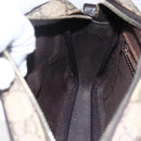 GUCCI GG Supreme Shoulder Bag PVC Beige Gold 201447 Auth BA7119-21