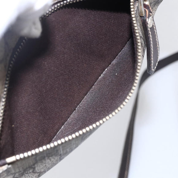 GUCCI GG Supreme Shoulder Bag PVC Beige Gold 201447 Auth BA7119