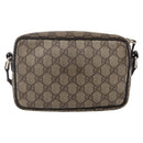 GUCCI GG Supreme Shoulder Bag PVC Beige Gold 201447 Auth BA7119-2