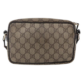 GUCCI GG Supreme Shoulder Bag PVC Beige Gold 201447 Auth BA7119 - 0