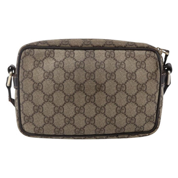 GUCCI GG Supreme Shoulder Bag PVC Beige Gold 201447 Auth BA7119 - 0