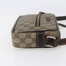 GUCCI GG Supreme Shoulder Bag PVC Beige Gold 201447 Auth BA7119-4
