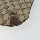 GUCCI GG Supreme Web Sherry Line Bag PVC Beige Gold 904 02 020 Auth BA7124-9