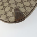 GUCCI GG Supreme Web Sherry Line Bag PVC Beige Gold 904 02 020 Auth BA7124-14