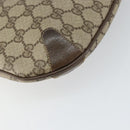 GUCCI GG Supreme Web Sherry Line Bag PVC Beige Gold 904 02 020 Auth BA7124-16