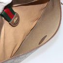 GUCCI GG Supreme Web Sherry Line Bag PVC Beige Gold 904 02 020 Auth BA7124-21