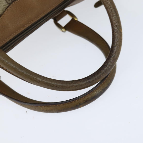 GUCCI GG Supreme Sherry Line Boston Bag PVC Beige Gold 002 098 0534 Auth BA7125