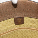 GUCCI GG Supreme Web Sherry Line Hand Bag PVC Beige Auth BA7127-10