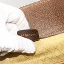 GUCCI GG Supreme Web Sherry Line Hand Bag PVC Beige Auth BA7127-12