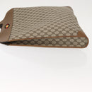 GUCCI GG Supreme Web Sherry Line Hand Bag PVC Beige Auth BA7127-4