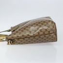GUCCI GG Crystal Tote Bag Coated Canvas Beige Gold 189896 Auth BA7129-4