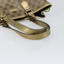 GUCCI GG Crystal Tote Bag Coated Canvas Beige Gold 189896 Auth BA7129-7