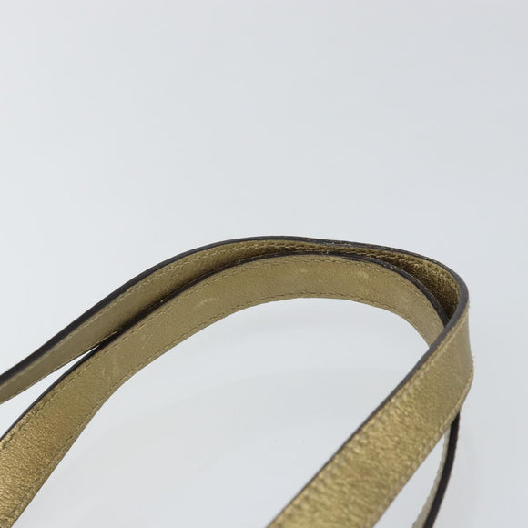 GUCCI GG Crystal Tote Bag Coated Canvas Beige Gold 189896 Auth BA7129