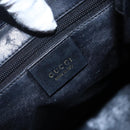 GUCCI Bamboo Shoulder Bag Leather Black Gold 001 3007 Auth BA7130-18