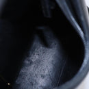 GUCCI Bamboo Shoulder Bag Leather Black Gold 001 3007 Auth BA7130-10