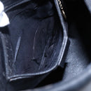 GUCCI Bamboo Shoulder Bag Leather Black Gold 001 3007 Auth BA7130-11