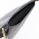 GUCCI Bamboo Shoulder Bag Leather Black Gold 001 3007 Auth BA7130-6