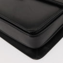 GUCCI Shoulder Bag Leather Black Gold 004 33 0241 Auth BA7133-16