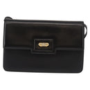 GUCCI Shoulder Bag Leather Black Gold 004 33 0241 Auth BA7133-13