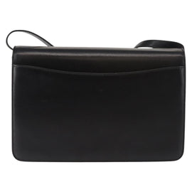 GUCCI Shoulder Bag Leather Black Gold 004 33 0241 Auth BA7133 - 0