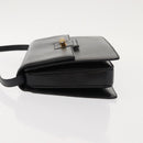 GUCCI Shoulder Bag Leather Black Gold 004 33 0241 Auth BA7133-4