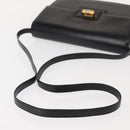 GUCCI Shoulder Bag Leather Black Gold 004 33 0241 Auth BA7133-7