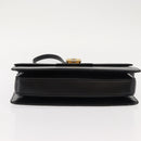 GUCCI Shoulder Bag Leather Black Gold 004 33 0241 Auth BA7133-5