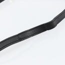 Burberrys Shoulder Bag Leather Black Gold Auth BA7135-10