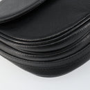 Burberrys Shoulder Bag Leather Black Gold Auth BA7135-15