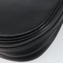 Burberry Schoudertas Leer Zwart Goud Auth BA7135-16