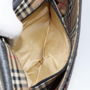 Burberry Schoudertas Leer Zwart Goud Auth BA7135-21
