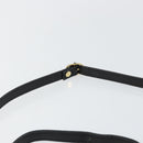 Burberrys Shoulder Bag Leather Black Gold Auth BA7135-8