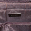 BURBERRY Nova Check Tote Bag Canvas Beige Silver Auth BA7138-11