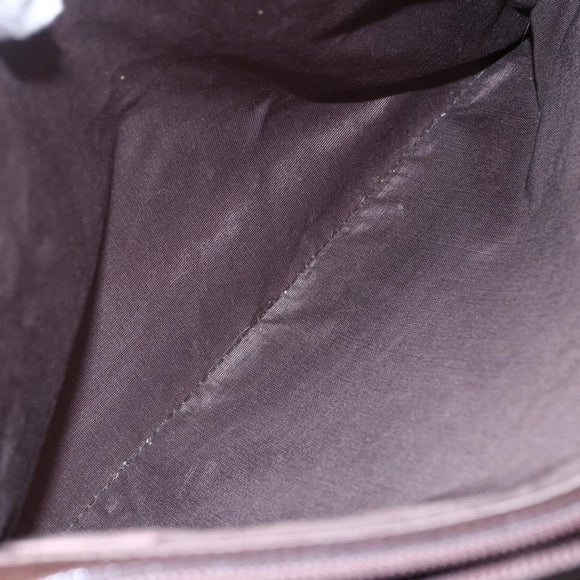 BURBERRY Nova Check Tote Bag Canvas Beige Silver Auth BA7138