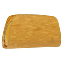 LOUIS VUITTON Epi Dauphine PM Pouch Yellow M48449 LV Auth BA714-1