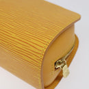 LOUIS VUITTON Epi Dauphine PM Pouch Yellow M48449 LV Auth BA714-15