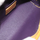 LOUIS VUITTON Epi Dauphine PM Pouch Yellow M48449 LV Auth BA714-9