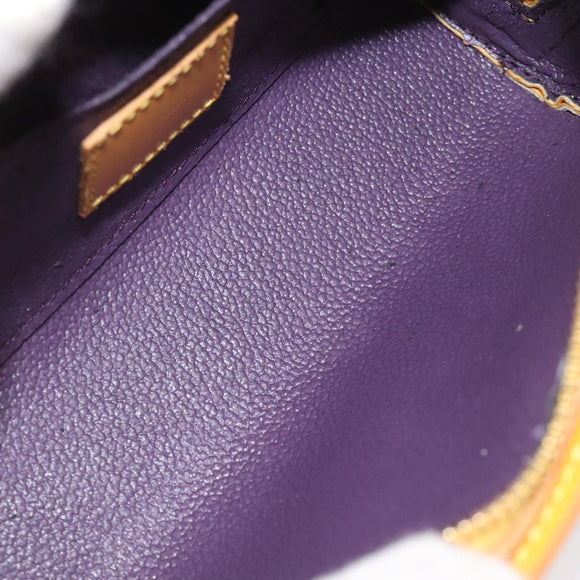 LOUIS VUITTON Epi Dauphine PM Pouch Yellow M48449 LV Auth BA714