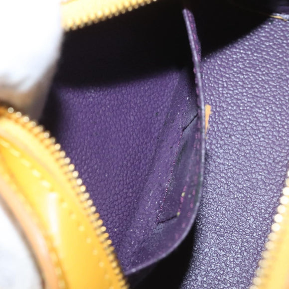 LOUIS VUITTON Epi Dauphine PM Pouch Yellow M48449 LV Auth BA714