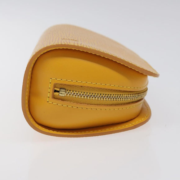 LOUIS VUITTON Epi Dauphine PM Pouch Yellow M48449 LV Auth BA714