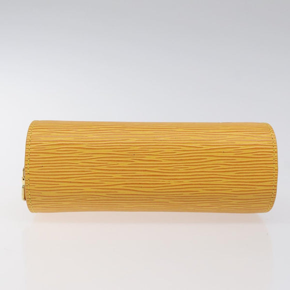 LOUIS VUITTON Epi Dauphine PM Pouch Yellow M48449 LV Auth BA714